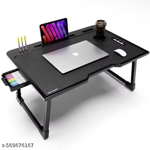 Study Table/Bed Table/Foldable and Portable Wooden/Writing Desk for Office/Home/School