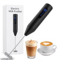 Coffee Frother Electric with Double Whisk | C Type Rechargeable Coffee Maker Machine for Home | Free Coffee Blender Recipe Book | Big Battery