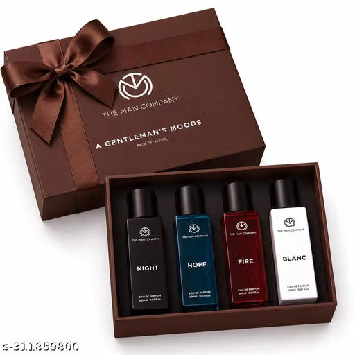 Perfume Gift Set for Men 4*20ml - A Gentleman’s Moods | Premium Long-Lasting Perfume Body Spray for Gifting