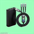 ClipNgo Portable Power Solution: Slim 10000mAh Powerbank + Tangle-Free 3-in-1 Wire
