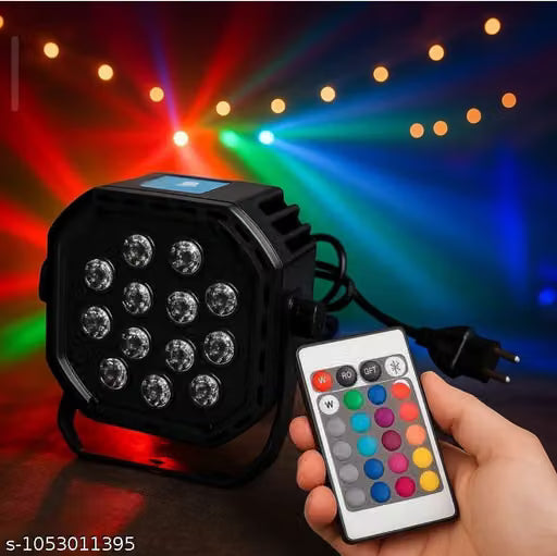 LIGHT 12 LED RGB Multi Color Decorative Diwali light Images Reflection Multi Color Mixing Light for Disco light decorative lights for room