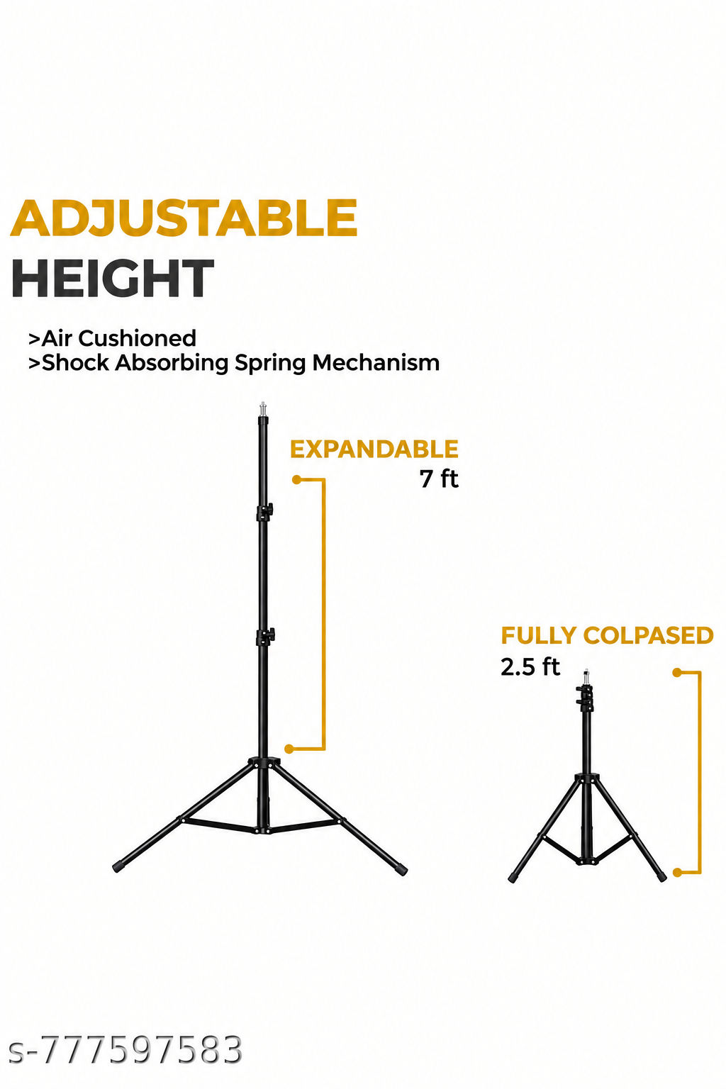 7Ft Tall Tripod Stand for Mobile Photography & Video Q8