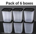 Jars & containers plastic jar spices set spies rack contaner set contaner (pack of 6)