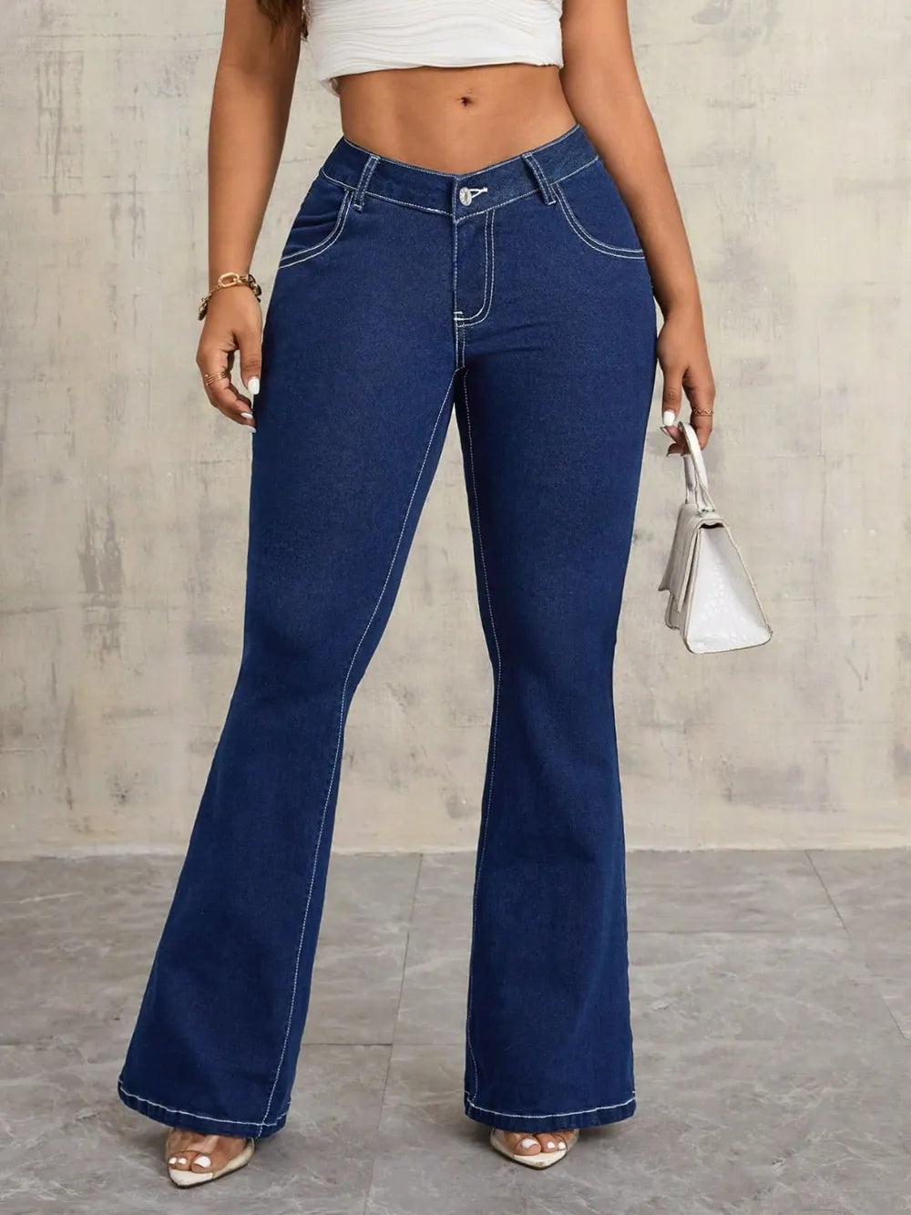 Women's Casual Wide Leg Denim Jeans
