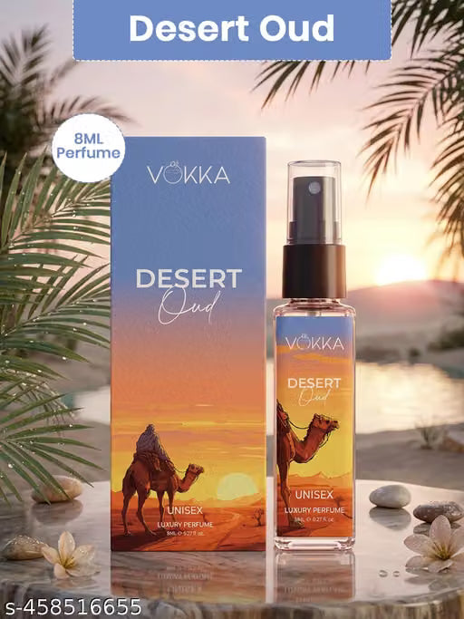 Vokka Desert Oud 8 ml Perfume | Unisex Luxury Long Lasting Arabian Perfume For Men And Women | Arabic Woody Scent Eau De Parfum |