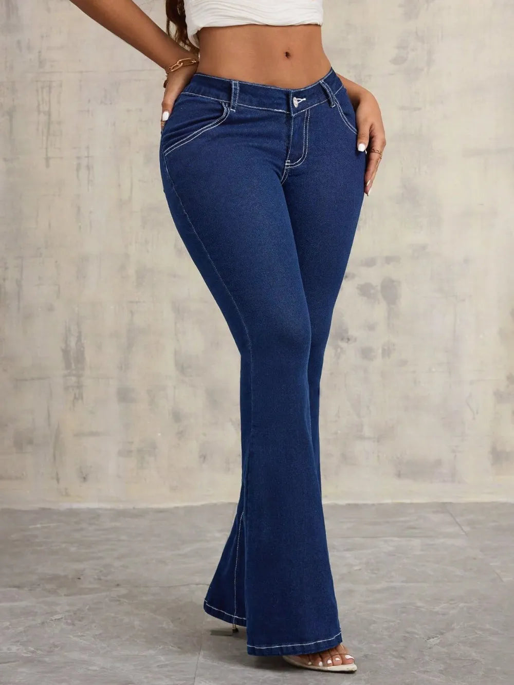 Women's Casual Wide Leg Denim Jeans
