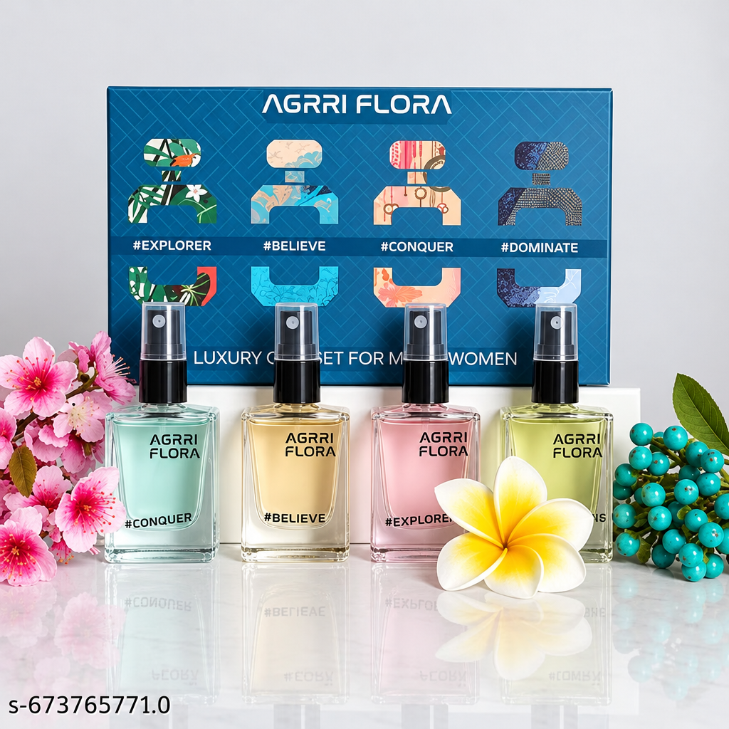 AGRRI FLORA (15ml X 4pcs) Good Qualitiy naturel perfume for man/woman unisex perfume