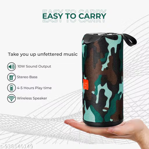 T-113 Pro Type-c Charging Portable wireless Mini Small Bluetooth Travel speaker with clear stereo audio sound & balanced bass 9