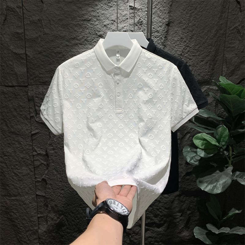 Premium Men's Small-Batch Short Sleeve T-Shirt Summer Fashion Brand Polo Shirt Lightweight Casual Top