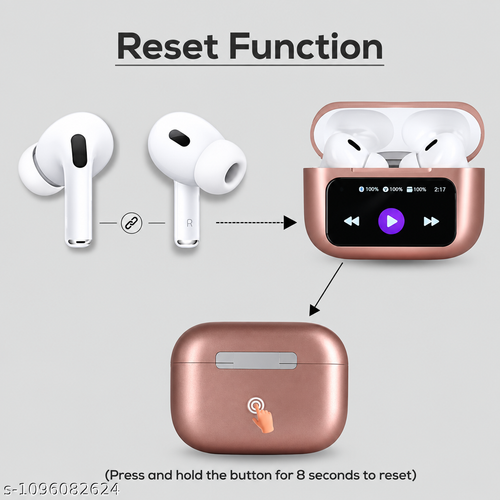 Airpro LCD Wireless Bluetooth Earbuds with TWS Stereo Technology, Rich Music Audio, Deep Bass Output, Clear Voice Calls, Easy Connection and Portable Case -13