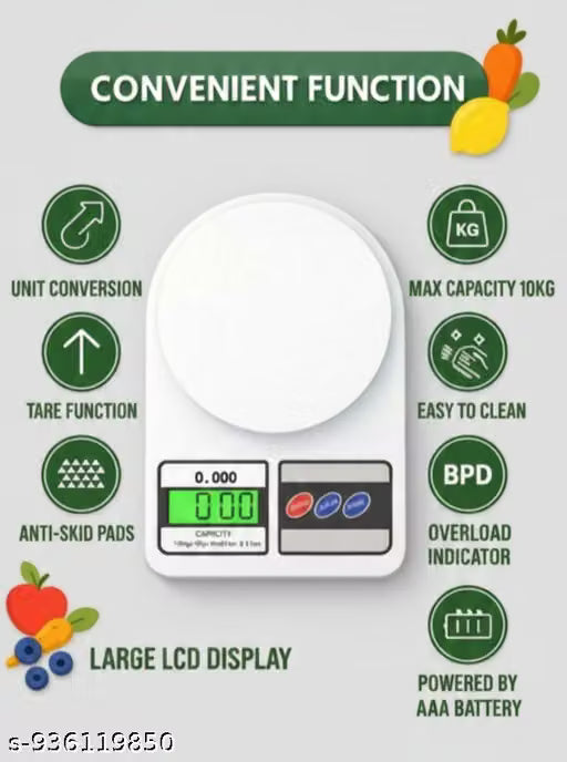 SF-400 Electronic Kitchen Weighing Scale | 10Kg Capacity | Digital Weight Machine