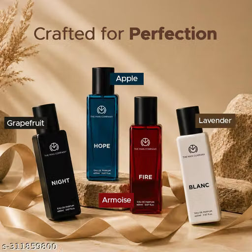 Perfume Gift Set for Men 4*20ml - A Gentleman’s Moods | Premium Long-Lasting Perfume Body Spray for Gifting