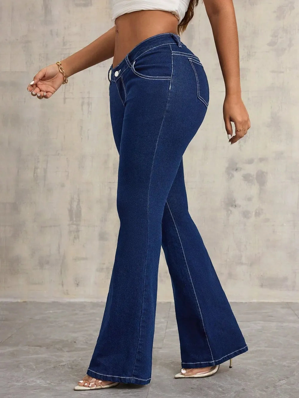 Women's Casual Wide Leg Denim Jeans