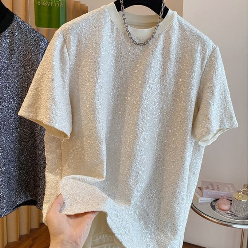 Men's Premium Textured Crew Neck T-Shirt