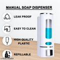 Premium Quality Shiny White 350 Ml Liquid Soap Dispenser for Shampoo,Lotion,Foam etc.
