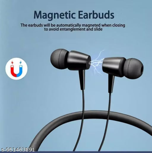 Wireless in-Ear Neckband Bluetooth Earphones with 10mm Drivers, Rich Music Experience, Above 20 Hours Playtime, Type C Fast Charging, Neckband Earphones with Voice Assistant-Set of 2