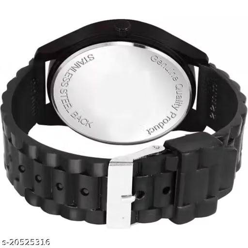 HRV Collection Black Belt New Arrival Design Classic Black Analog Watch