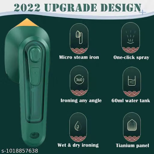 Professional Micro Steam Iron, Portable Mini Ironing Machine, Iron Steamer, Portable Handheld Steam Iron Mini Travel Iron Fabric Garment Iron Hanging