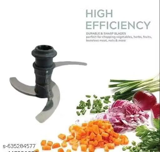 Push Chopper 650ml | Manual Food & Dry Fruit Cutter with 3 Stainless Steel Blades | BPA-Free, Heavy-Duty & Portable | Easy to Clean | Ideal for Chopping Veggies, Fruits & Nuts Quickly.