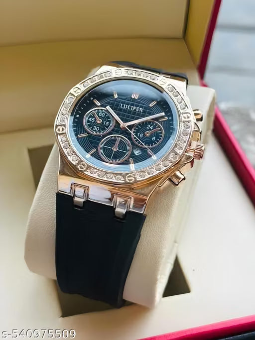 Date Functioning Genuine Quality Softest Silicon Strap Quartz Analog Watch - For Men Day & Date Working Dial Premium Silicone Strap Quartz Mechanism Wrist Watch