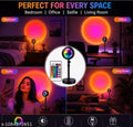 Sunset Lamp Projector 16-Color – 360° Rotating LED Light Desk Lamp with Remote Control |