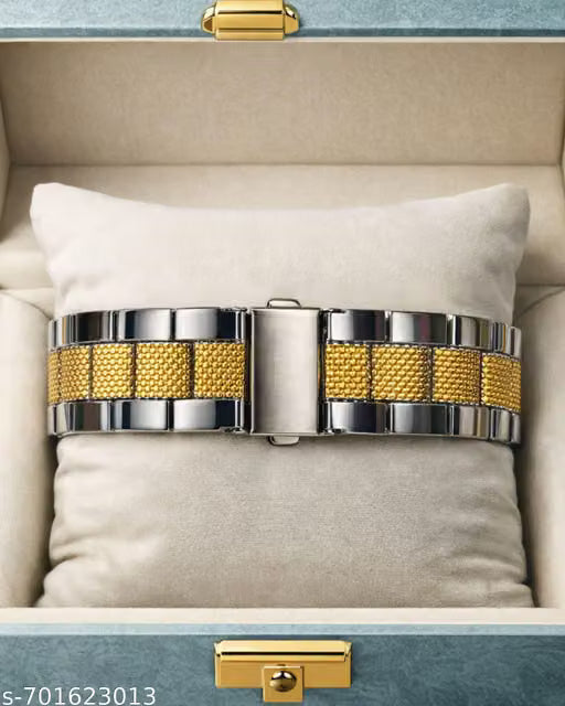 Premium Metal Strap (Gold + Silver)