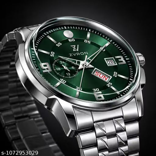 Zvron Day and Date Display analogwatch