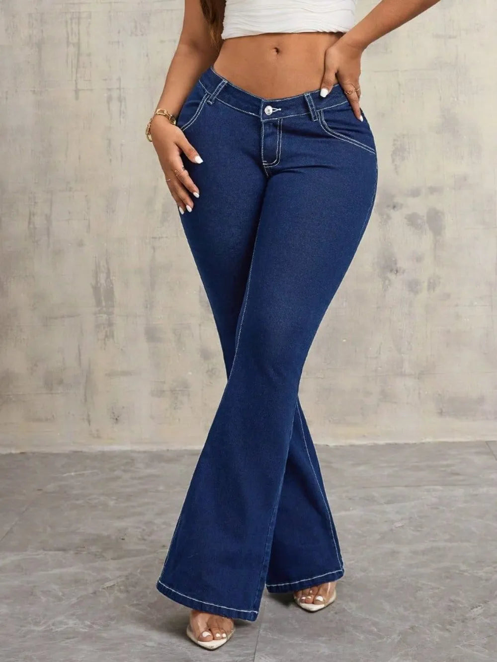 Women's Casual Wide Leg Denim Jeans