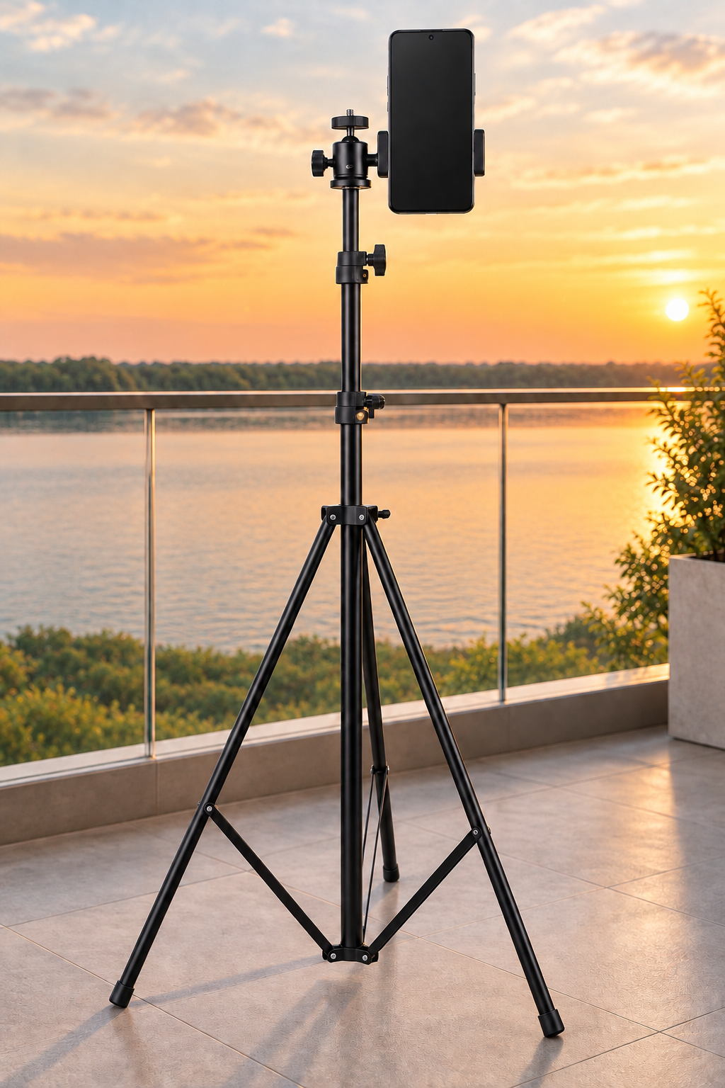 7Ft Tall Tripod Stand for Mobile Photography & Video Q8