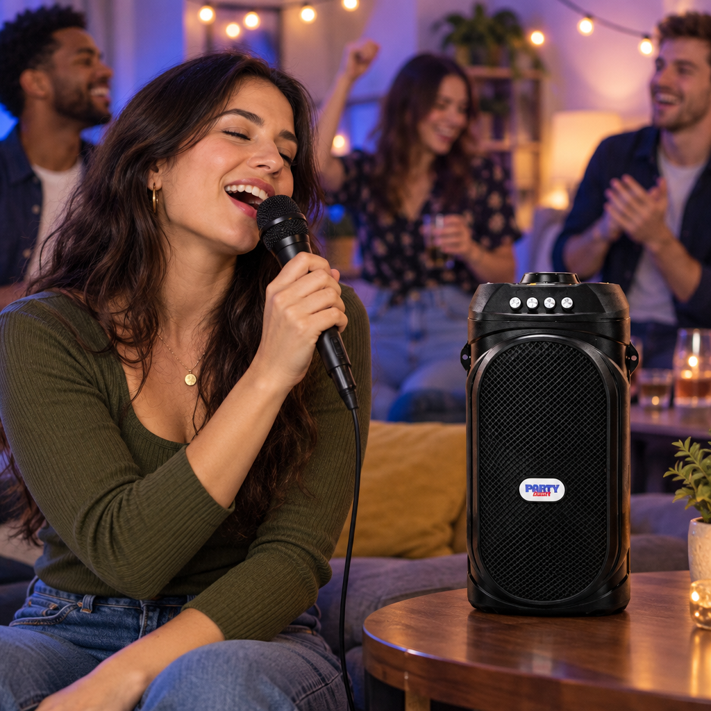 Magicure Double Woofer Multimedia Bluetooth Party Speaker USB, SD Card, FM Radio & Auto TWS Function for Powerful Sound Experience