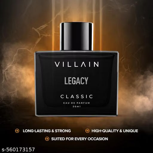Villain Legacy Classic Luxury Premium Long Lasting Fragrance Eau de Perfum for Men, 50ml