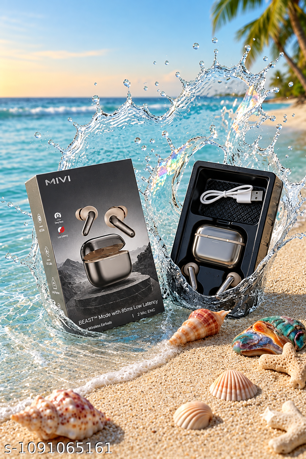 Stylish TWS Earbuds for an immersive audio experienc and premium look .
