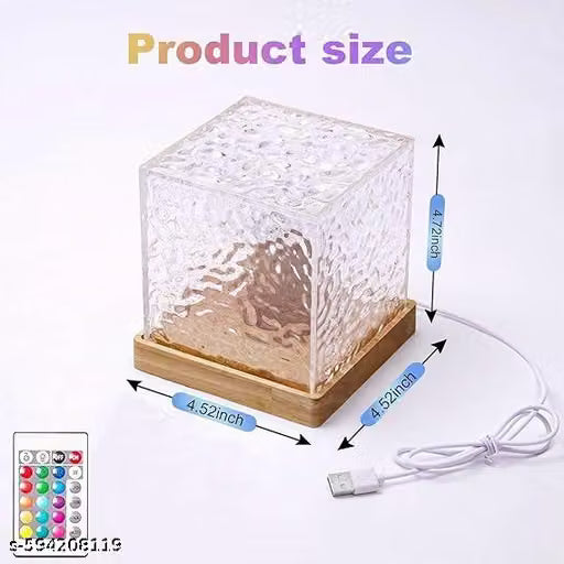 Ocean Wave Projector Light, Romantic LED Night Light with 3D Water Wave Effect, Warm Ambiance Projection Lamp, Table Lamp for Bedroom Decor