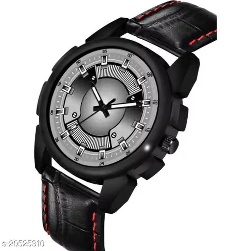HRV Collection Black Belt New Arrival Design Classic Black Analog Watch