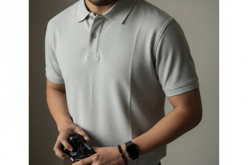 American T-shirt Young Solid Color BASIC Top Men